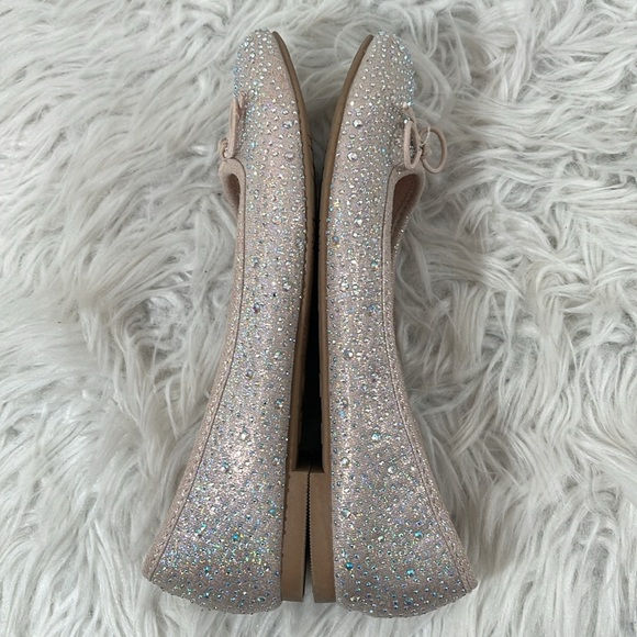 NORDSTROM RACK ROSE BALLET FLAT SPARKLES SIZE 5 - Picture 6 of 8